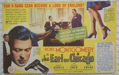 Earl of Chicago, Flyer/Herald, Robert Montgomery, '40