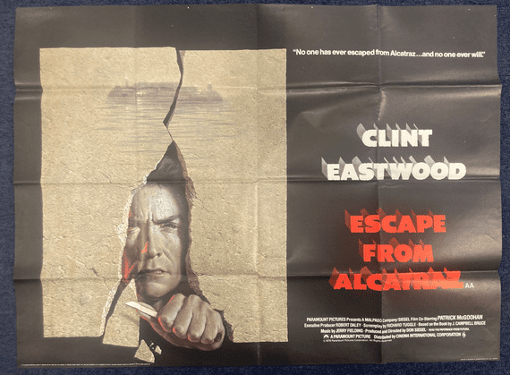 Escape From Alcatraz - UK Quad Poster | Clint Eastwood