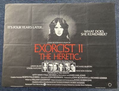 Exorcist 2 The Heretic - UK Quad Film Poster | Linda Blair