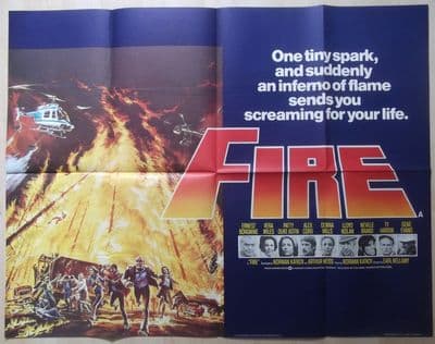 Fire, Original UK Quad Poster, Ernest Borgnine, Vera Miles, '77