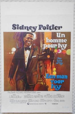 For Love of Ivy, Original Belgian Movie Poster, Sidney Poitier, '68