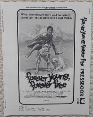 Forever Young Forever Free, Original Pressbook, Jose Ferrer, Karen Valentine, 75