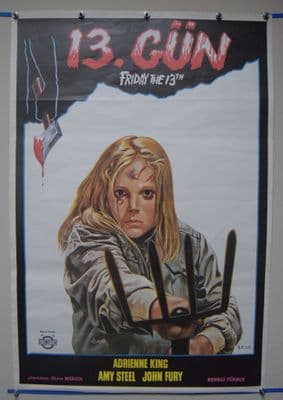 Friday the 13th (1980) Film Poster -  Turkish Poster