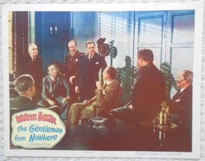 Gentleman from Nowhere, Original Lobby Card #8, Warner Baxter, Fay Baker, '48