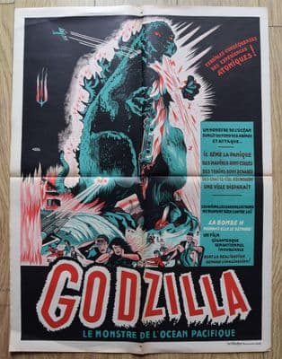 Godzilla (1956) French Petite Film Poster