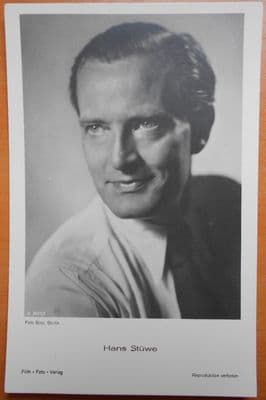 Hans Stuwe, German Actor, Vintage 