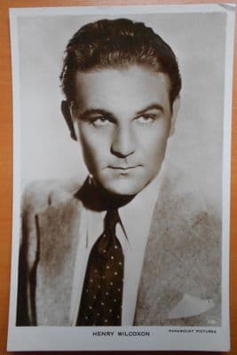 Henry Wilcoxon, Actor,Vintage Postcard, Paramount Pictures no 110, c1930s