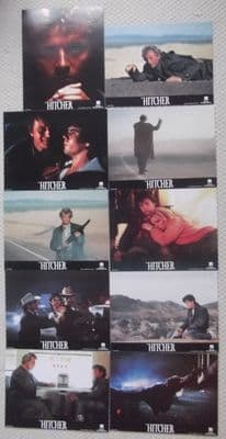 Hitcher, Original Lobby Cards (10), Rutger Hauer, C Thomas Howell, '86