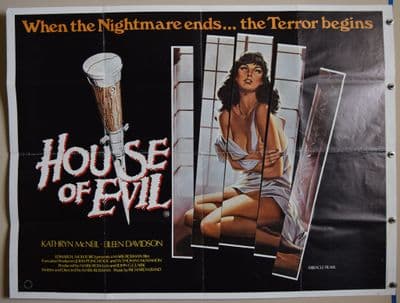 House of Evil Horror Poster - UK Quad