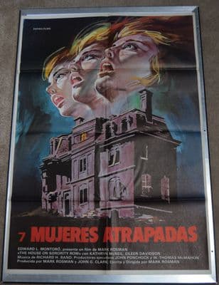 House on Sorority Row 1983 Spanish Horror Poster