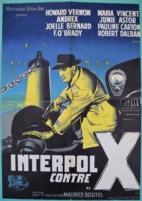 Interpol Contre X - Maurice Boutel | French Affiche