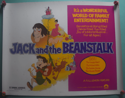 Jack and the Beanstalk, Original Half Sheet Poster, Animation, '76
