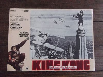 King Kong, Spanish Advert, Kong on Empire State Building, Planes, circa 60s