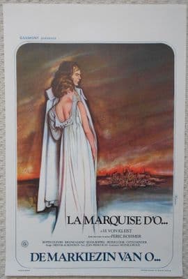 La marquise d'O, Original Belgian Movie Poster, Francoise Chaumette, '59