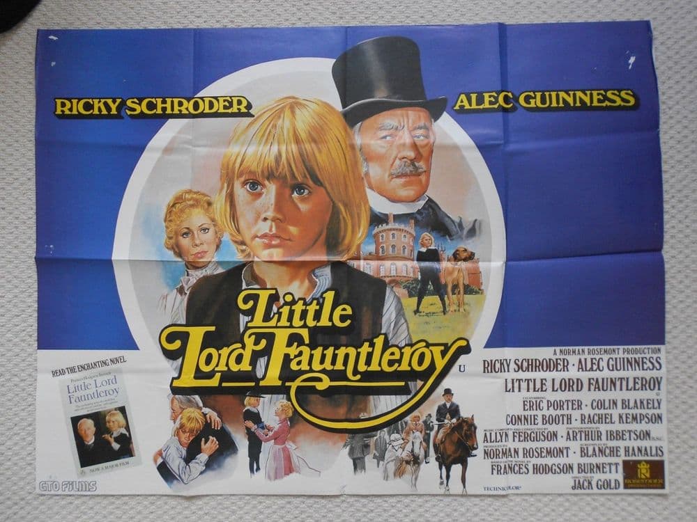 Little Lord Fauntleroy Original UK Quad Poster Alec Guinness Ricky Schroder 80 Little Lord Fauntleroy Original UK Quad Poster Alec Guinness Ricky Schroder 80