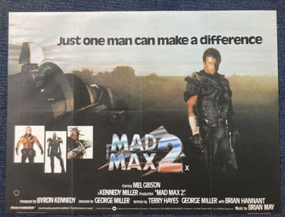 Mad Max 2- UK Quad Film Poster | Mel Gibson