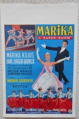 Marika un Super Show (Die groBe Kur) Orig Belgian Movie Poster, Marika Kilius 64