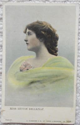Miss Bettie Bellknapp, Vintage Postcard, Actress, 1906