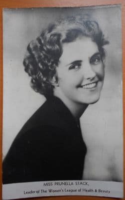 Miss Prunella Stack, Vintage Postcard, Leader Womens Health & Beauty, 1931