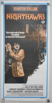 Nighthawks, Original Australian daybill poster, Stallone, Rutger Hauer, '81