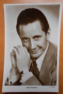 Nino Martini, Actor, Vintage Postcard, Fox Films Postcard no 142.