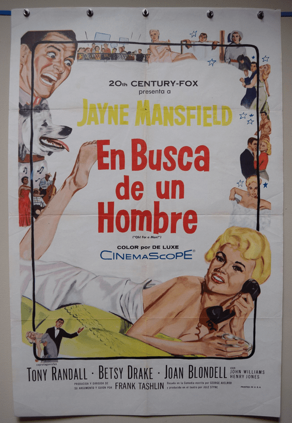 Oh For a Man / Will Success Spoil Rock Hunter Film Poster - Spanish One Sheet