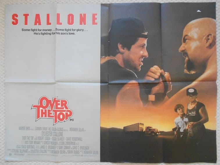Over the Top Original UK Quad Poster Sylvester Stallone arm wrestles 87