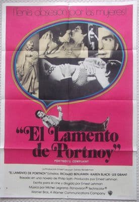 Portnoys Complaint, Original Argentinian Movie Poster, Karen Black, '72