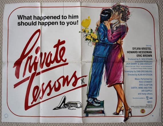 Private Lessons Original UK Quad Poster Sylvia Kristel 81