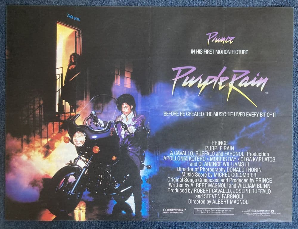 Purple Rain - UK Quad Film Poster Prince