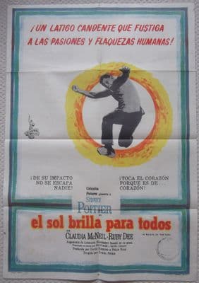Raisin in the Sun (1961) - Sidney Poitier | Argentinian Movie Poster
