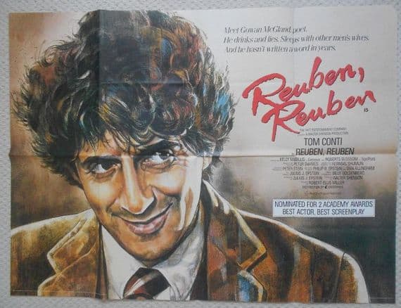 Reuben Reuben Original UK Quad Poster Tom Conti Kelly McGillis 83