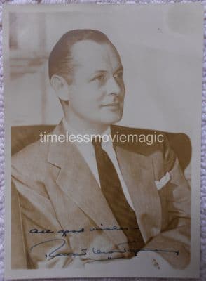 Robert Montgomery Hollywood Actor - Original Autograph