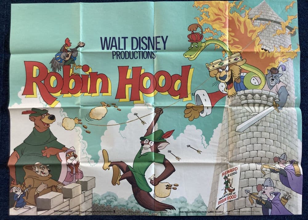 Robin Hood - UK Quad Poster Walt Disney