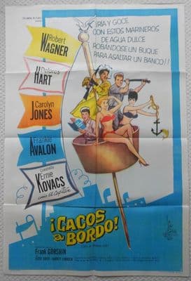 Sail a Crooked Ship, Original Argentinian Movie Poster, Robert Wagner, '61