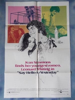 Say Hello to Yesterday, Movie Poster, Jean Simmons, Leonard Whiting, '71