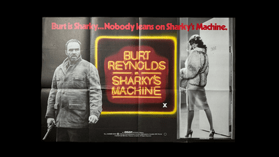 Sharkys Machine - UK Quad Film Poster | Burt Reynolds (tr)