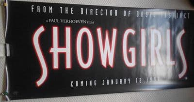 Showgirls, Original Adv Huge Banner, Elizabeth Berkley, '95