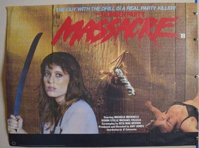 Slumber Party Massacre Horror Poster - UK Quad