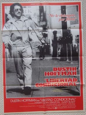 Straight Time, Original Spanish Movie Poster, Dustin Hoffman, Gary Busey, '78