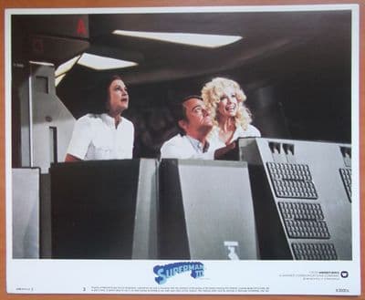 Superman 3, Original Lobby Card #3, Christopher Reeve, Robert Vaughn, '83