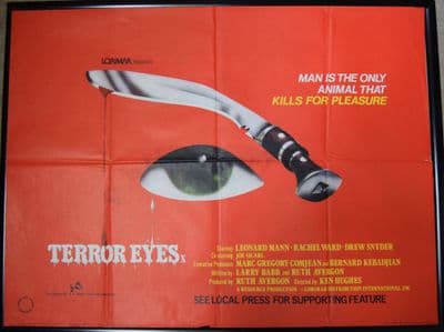 Terror Eyes UK Quad Poster