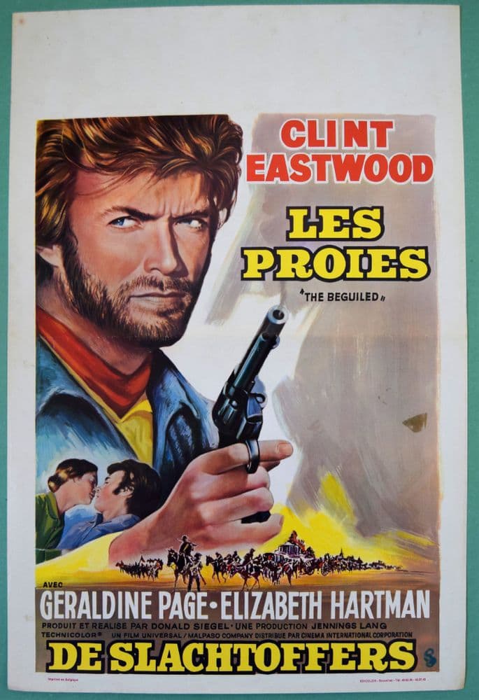 The Beguiled Clint Eastwood Belgian Movie Poster