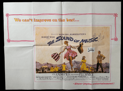 The Sound of Music - UK Quad Film Poster | Julie Andrews (WG)