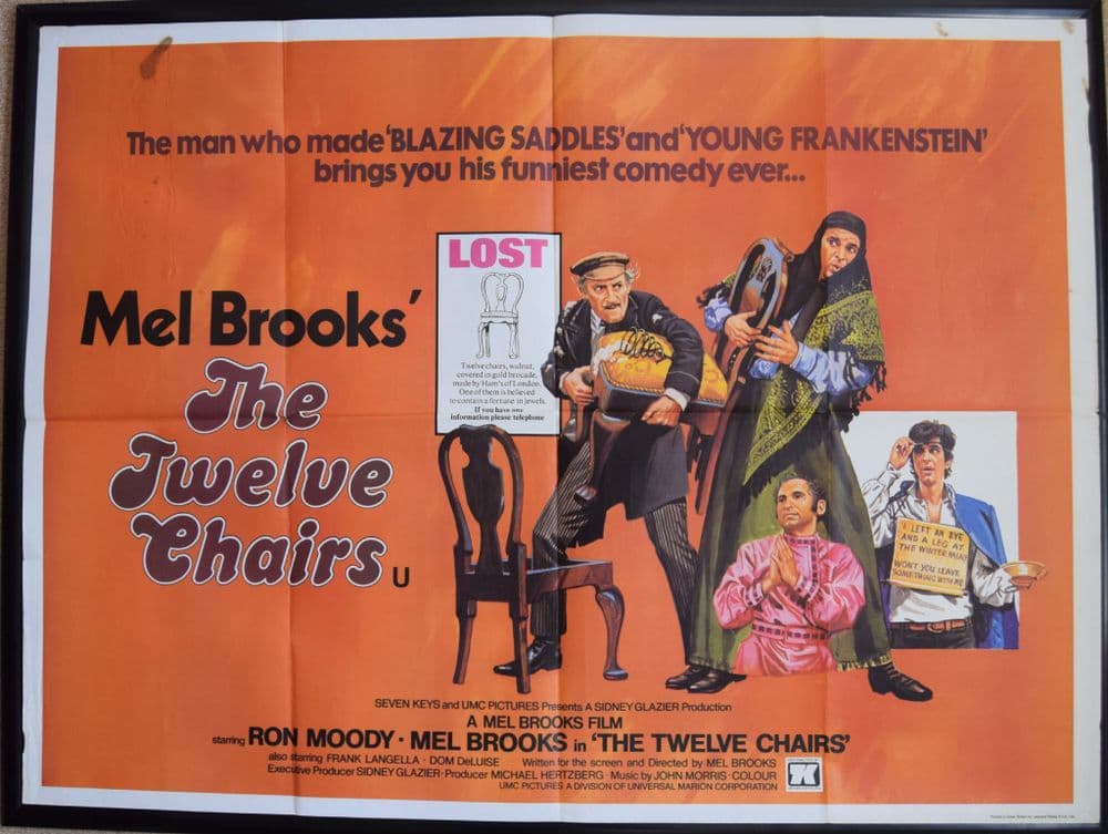 The Twelve Chairs 1970 Mel Brooks UK Quad Poster