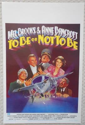 To Be or Not To Be, Original Belgian Movie Poster, Mel Brooks, Anne Bancroft '83