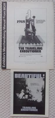 Traveling Executioner, Original Pressbook + Herald, Stacy Keach, '70