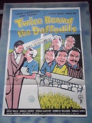 Twice Around the Daffodils, Movie Poster, Kenneth Williams, Joan Sims,  '62