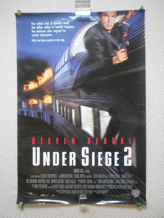 Under Siege 2 Original 1sh Film Poster Steven Seagal train image 95