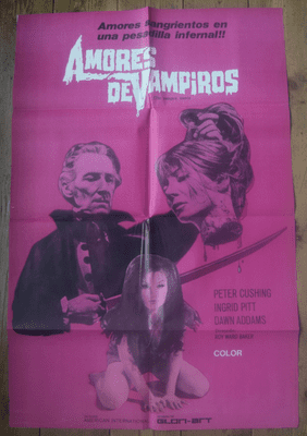 Vampire Lovers (1970) - Hammer Horror | Argentinian Movie Poster